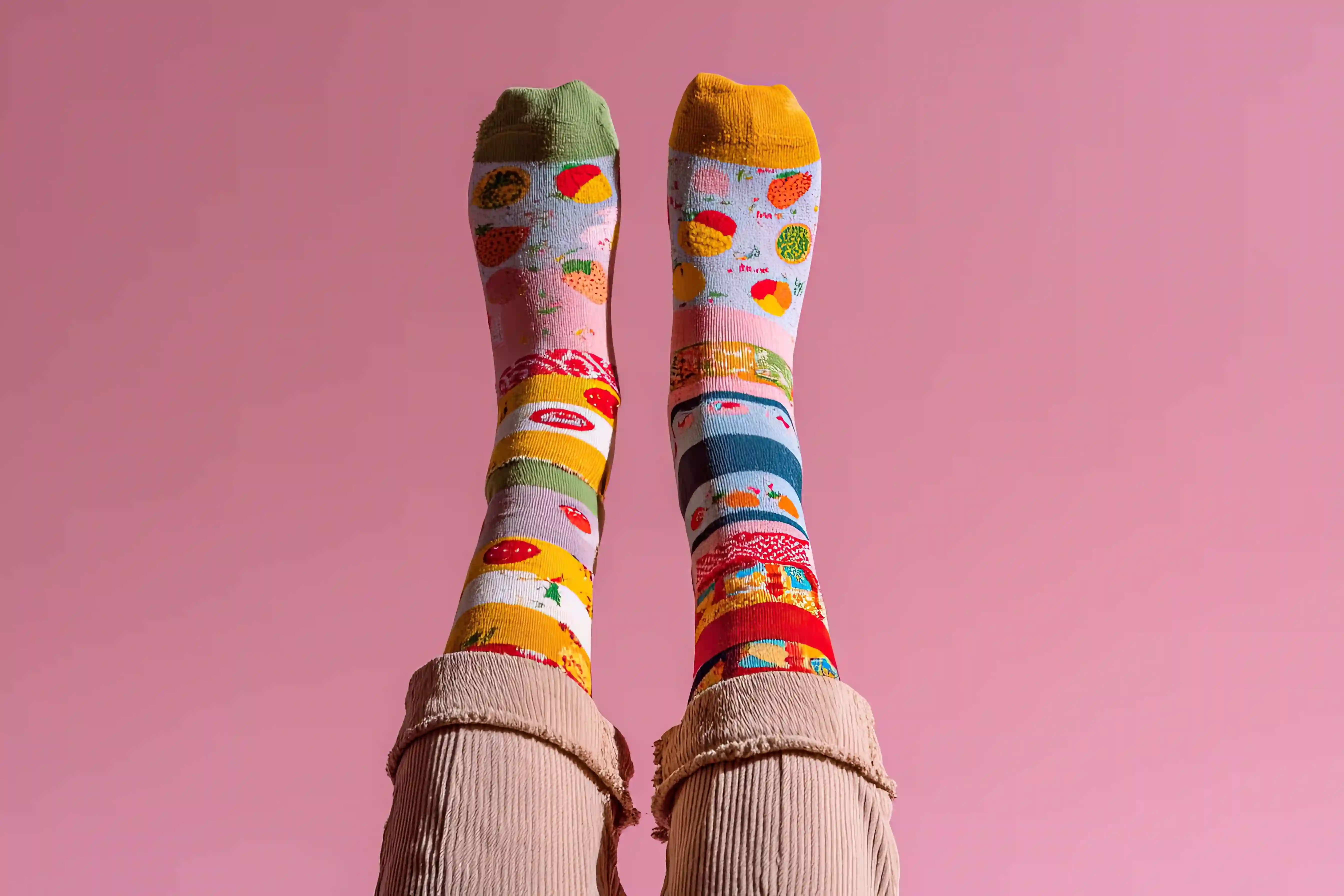 Socks made with Pointcarre Knit design software