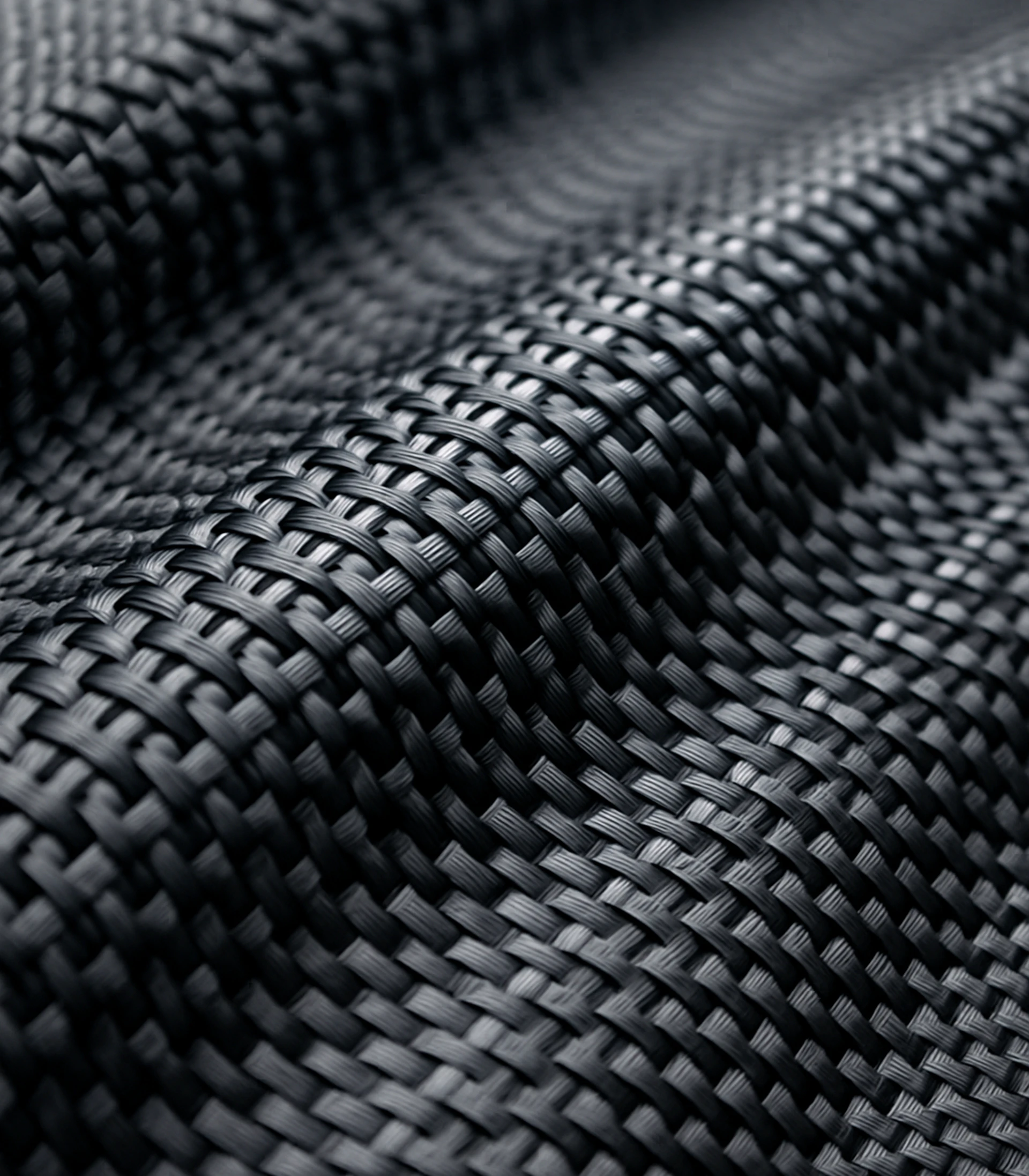 Close-up view of a technical fabric design mapped with Pointcarre Mapping